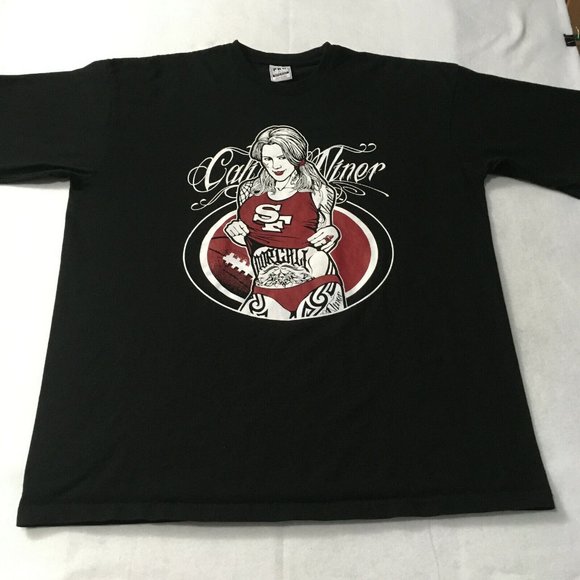 #82 Pro Cali Super Heavy Cali Niner SF Black T-Shirt Size 4XL Tall 100% Cotton - Picture 1 of 9